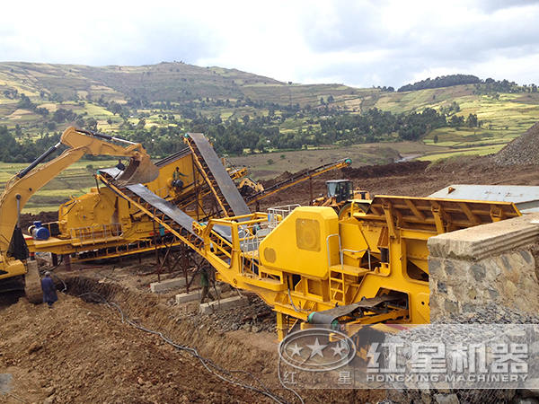 移動式石料生產(chǎn)線