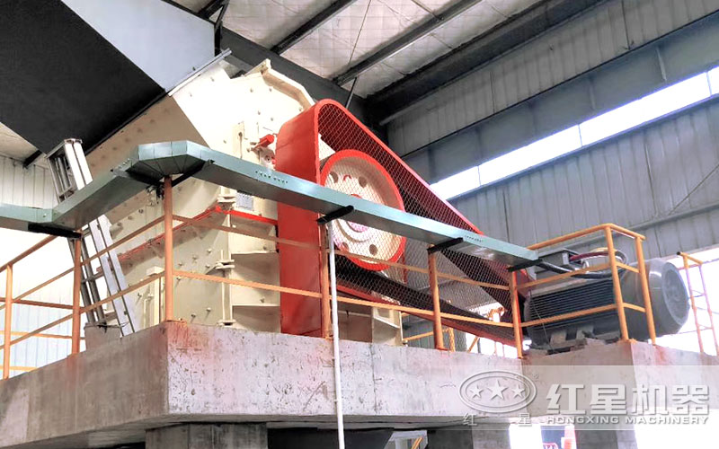 山東客戶制砂現(xiàn)場(chǎng)：細(xì)碎制砂機(jī)作為制砂設(shè)備