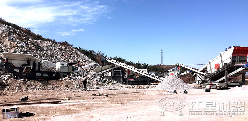 玄武巖破碎生產(chǎn)線-移動型