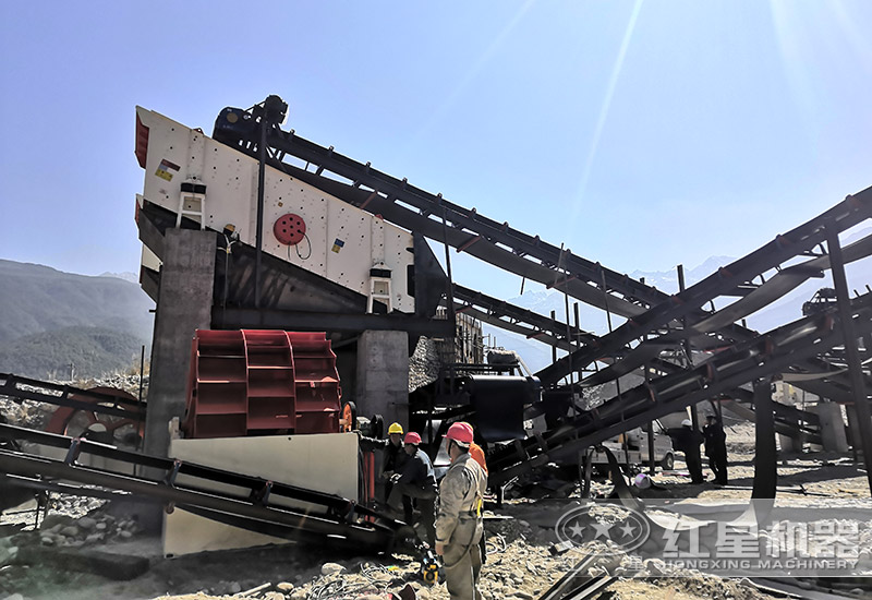 輪斗洗砂機(jī)安裝實(shí)拍