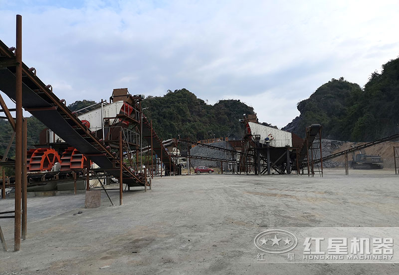 常見一小時160噸洗砂生產(chǎn)線搭配
