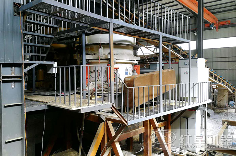 廣東客戶碎石生產線現(xiàn)場圖片