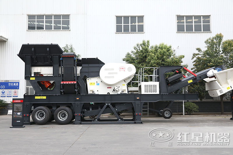 移動(dòng)破碎機(jī)有輪胎可履帶兩種配置