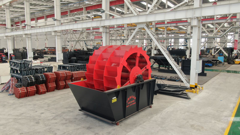 水輪車洗砂機(jī)車間實(shí)拍