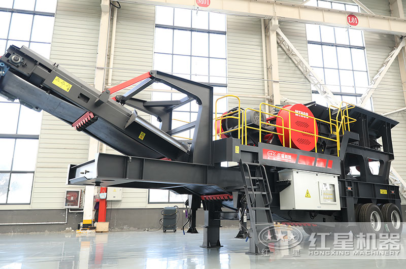 建筑磚渣移動(dòng)破碎機(jī)圖片