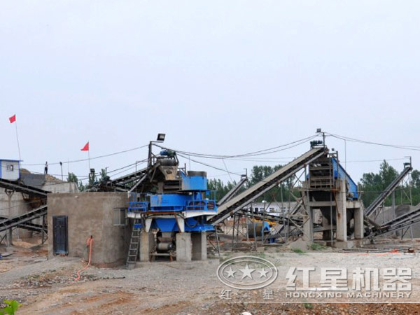 玄武巖制砂機現(xiàn)場實拍