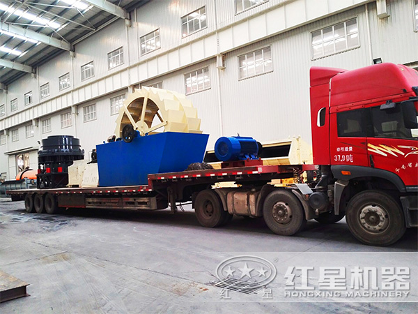 石粉洗砂機發(fā)貨現(xiàn)場