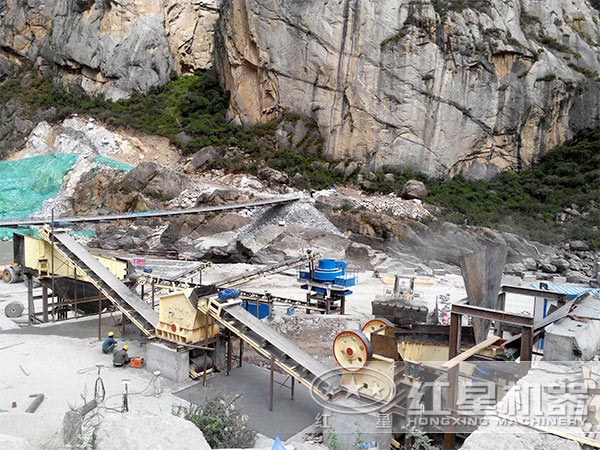 制砂生產(chǎn)線現(xiàn)場