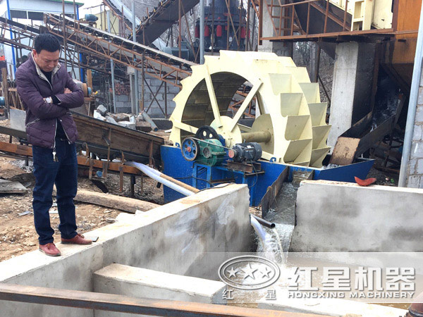 洗砂機(jī)現(xiàn)場(chǎng)