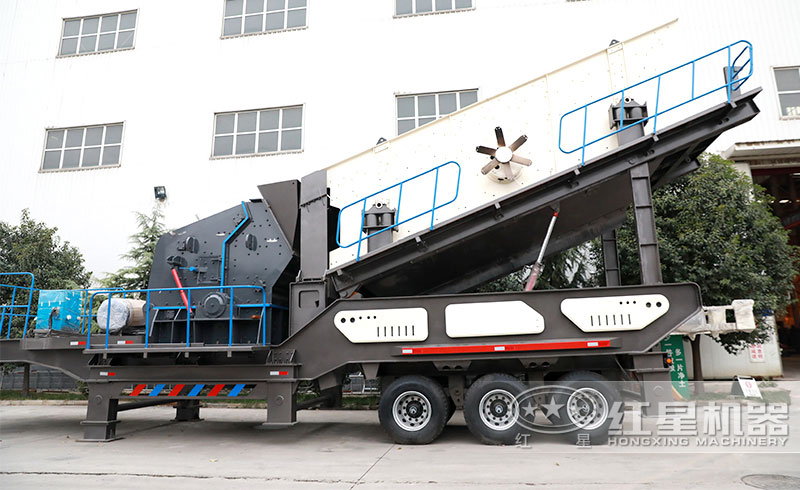 輪胎小型移動(dòng)破碎制砂一體機(jī)