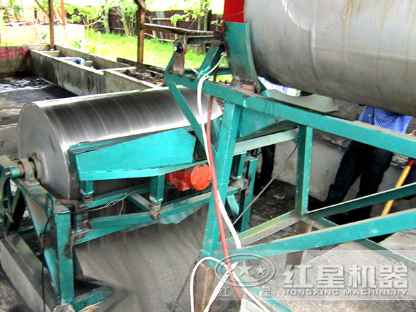 磁選機(jī)工作現(xiàn)場