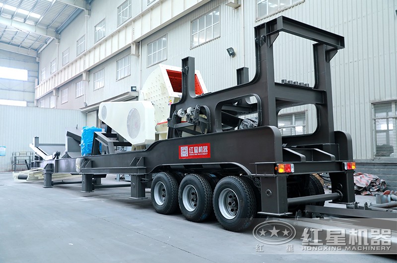 移動(dòng)小型重錘式磕石機(jī)