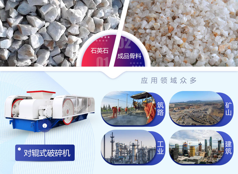 石英石破碎機(jī)應(yīng)用領(lǐng)域