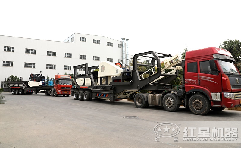 移動小型打石料機發(fā)貨中