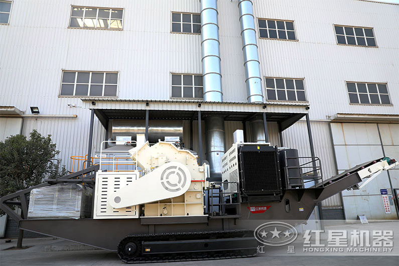 移動組合式粉碎石機(jī)