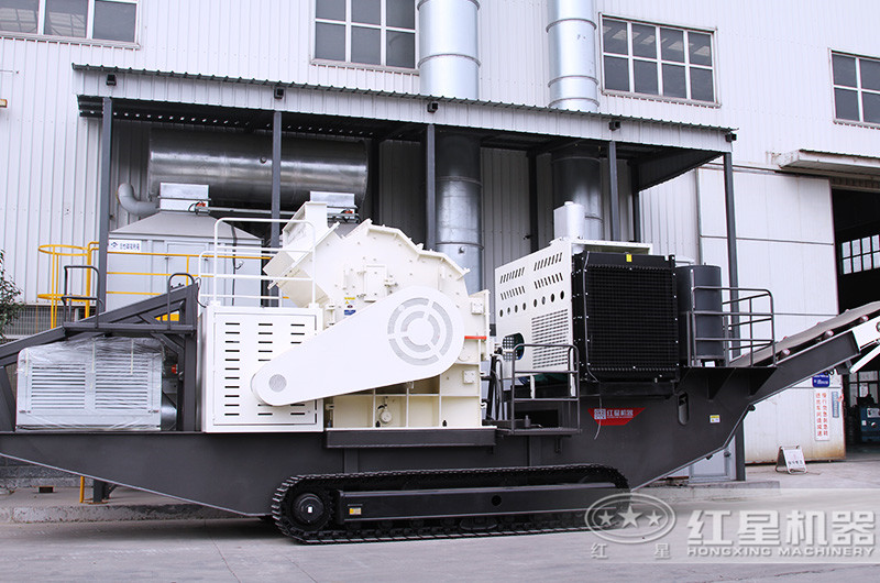 紅星廠家提供的履帶移動制沙設(shè)備高清圖片