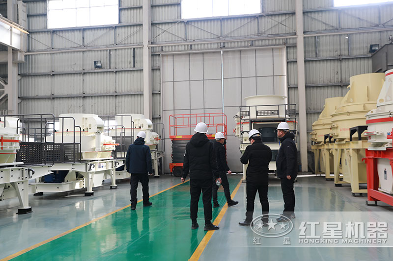 客戶來廠考察制砂機設備