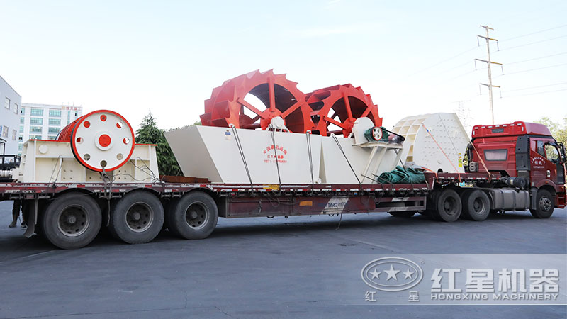 多臺(tái)輪斗洗砂機(jī)整裝待發(fā)