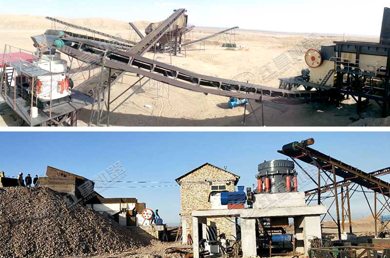 顎破與復合破搭檔作業(yè)現(xiàn)場