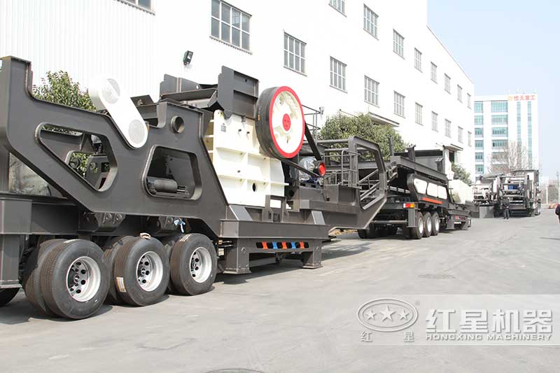 輪胎移動顎破設(shè)備圖