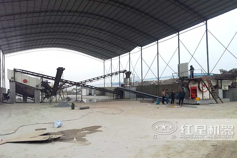 花崗巖石子廠現(xiàn)場