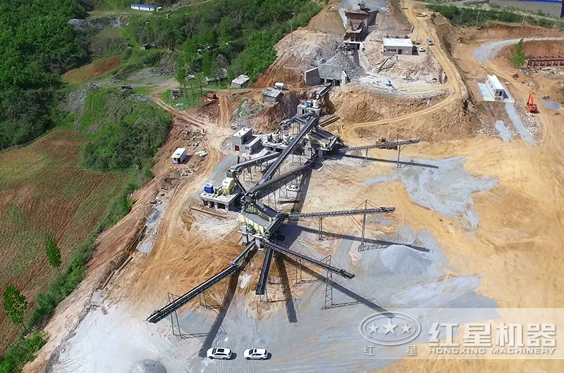 河南大型砂石生產(chǎn)現(xiàn)場