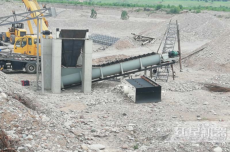 螺旋洗石機(jī)現(xiàn)場