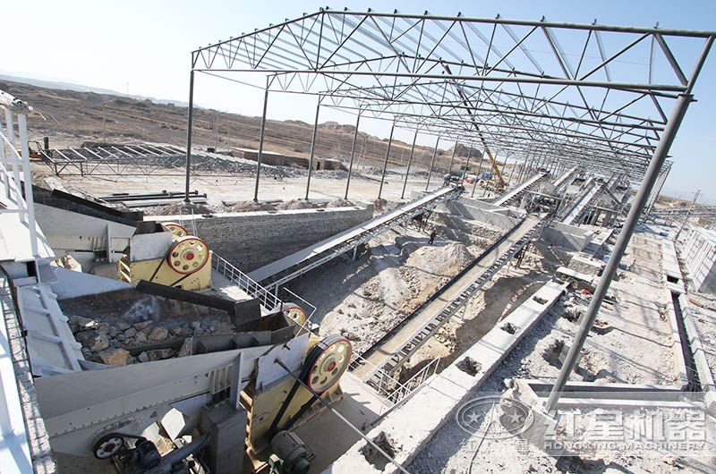 大型破碎生產現(xiàn)場航拍