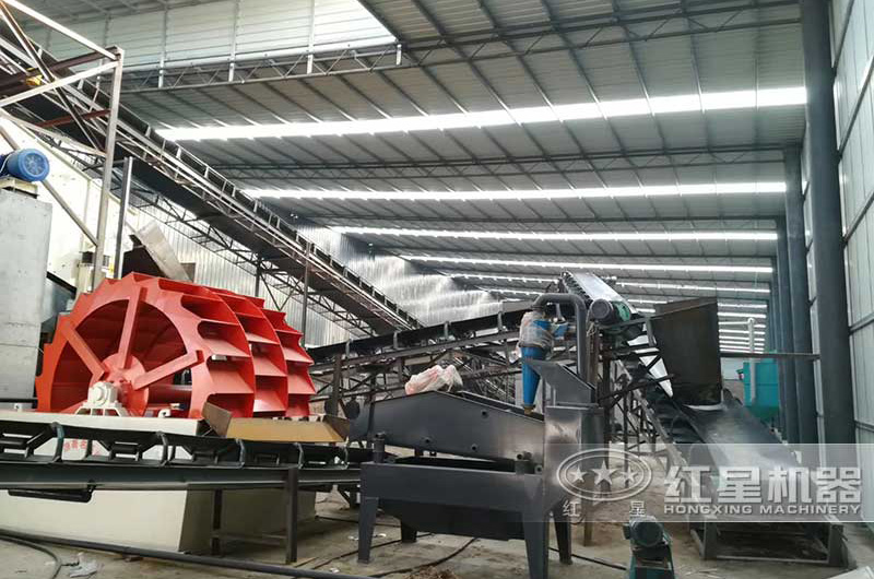 輪式洗沙回收一體機(jī)安裝現(xiàn)場