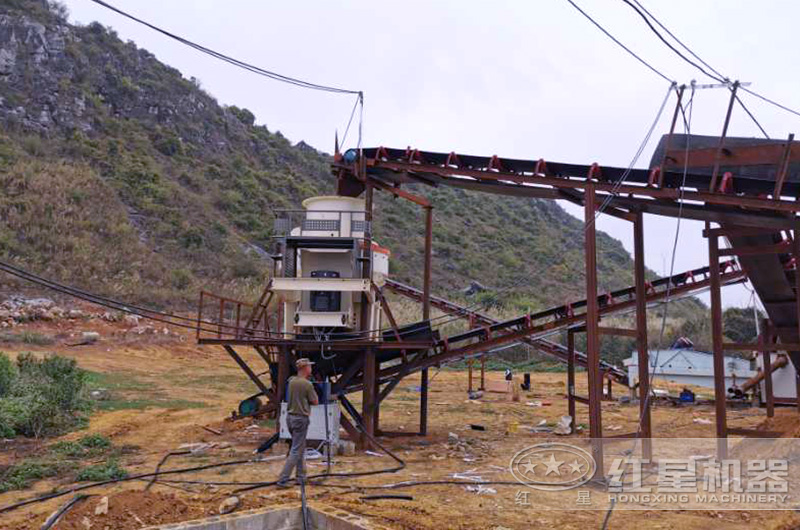 小型制砂機(jī)生產(chǎn)視頻，加工鵝卵石（河卵石）快又好