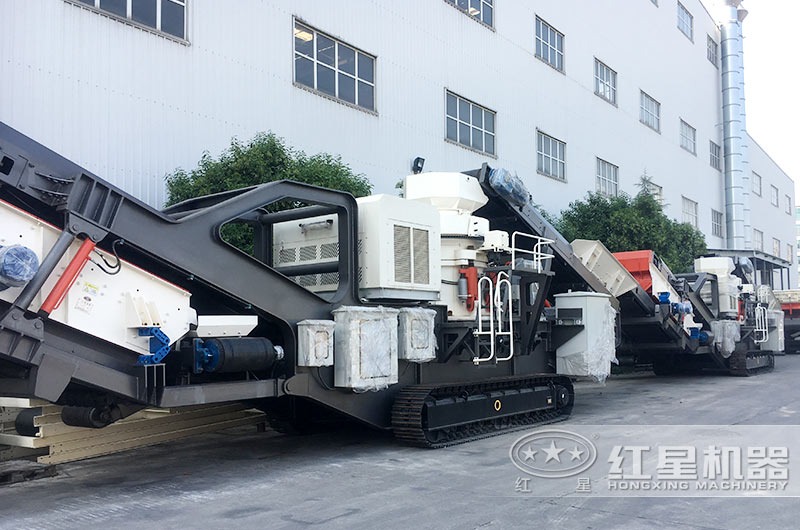 紅星履帶移動(dòng)破碎站實(shí)拍圖