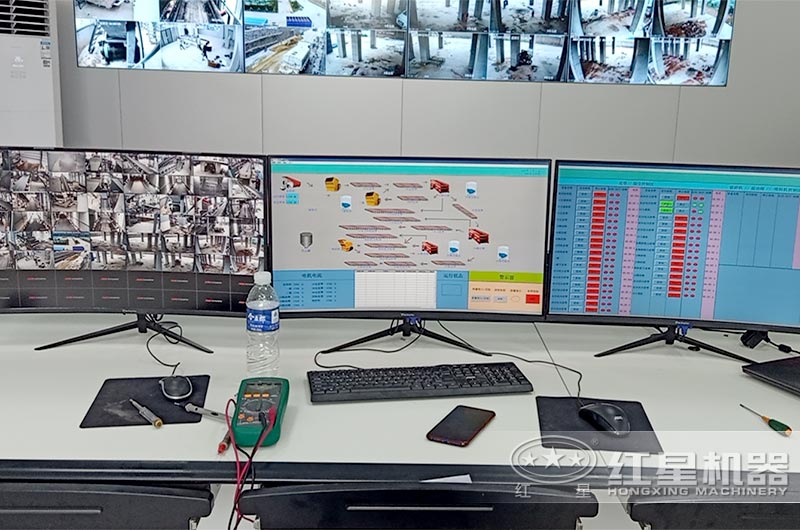 現場監(jiān)控室實時監(jiān)控各個環(huán)節(jié)作業(yè)狀態(tài)