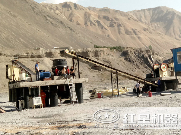 時產(chǎn)500噸大理石破碎生產(chǎn)線