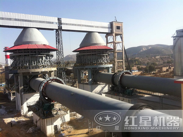 回轉(zhuǎn)窯生產(chǎn)現(xiàn)場(chǎng)